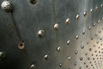 Ancient Steel Door Close Up Detail