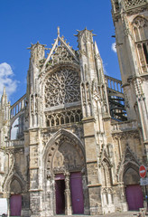 Fototapeta premium Eglise Saint Jacques, Dieppe, Seine maritime, Normandie