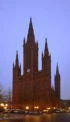Fototapeta na wymiar Marktkirche church in Wiesbaden. Germany