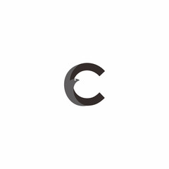 Letter C Eagle Logo