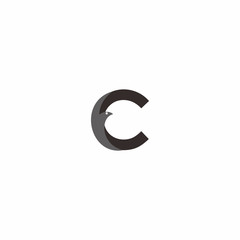 Fototapeta premium Letter C Eagle Logo