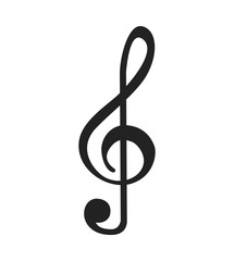 music note isolated icon vector illustration design