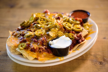Loaded Nachos Pub Food