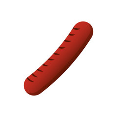 sausage grill isolated icon vector illustration design