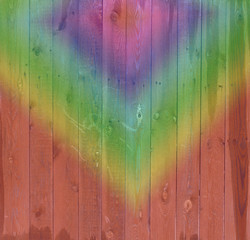 Background Colorful the old wooden fence