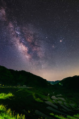 Rice terraces and the Milky Way