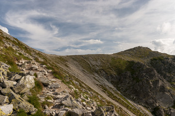 Fototapeta na wymiar Mountain pass in the High Tatras. Slovakia