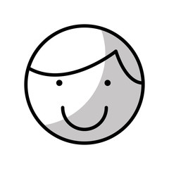 cute boy character icon vector illustration design