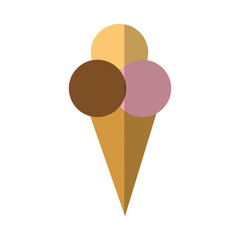 delicious sweet ice cream icon vector illustration design