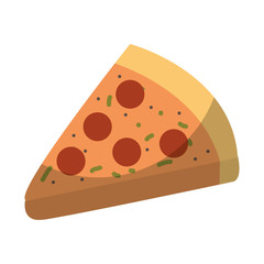 italian pizza isolated icon vector illustration design