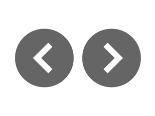Left right or back next icon button vector