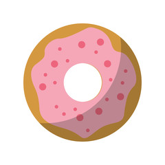 delicious sweet donut icon vector illustration design