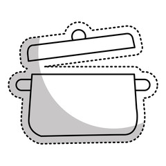 kitchen pot isolated icon vector illustration design