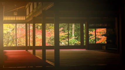 Fotobehang Tenju-een tempel in de herfst, Kyoto © Blanscape