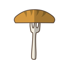 bread delicious isolated icon vector illustration design