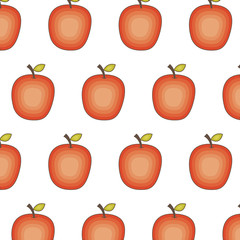 fresh fruit pattern drawing icon vector illustration design