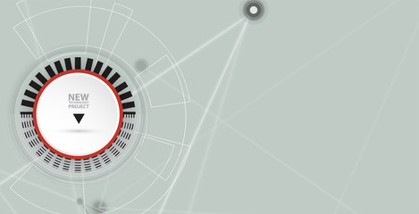 Fototapeta premium Digital technology world. Business virtual concept. Vector background