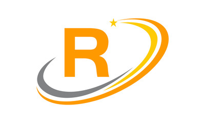 Modern Logo Solution Initial R