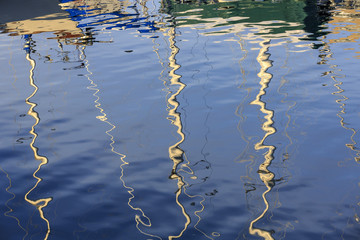 Reflections in the water