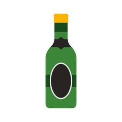 wine bottle drink isolated icon vector illustration design