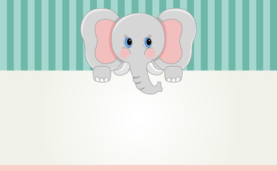 Baby elephant banner
