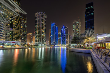 Fototapeta na wymiar Jumeirah Lakes in Dubai