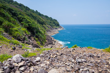 Sea view in a relax mood on a holiday in Koh Tachai, Phangnga , Thailand