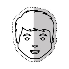 young man avatar character vector illustration design