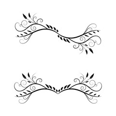 Floral background ornament