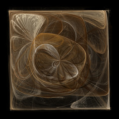 Abstract square fractal shape