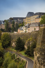 good day in rainy Luxembourg.Little fairy Luxembourg.Beautiful panorama from the highest point in Luxembourg.