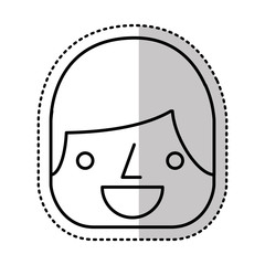 young man avatar character vector illustration design