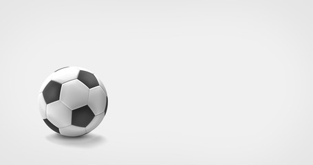 football soccer ball 3d render