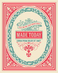 Obraz premium Vintage design with frame. Vector resources.