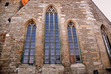 Chorfenster der Michaeliskirche - Universitätskirche der Universität Erfurt 
