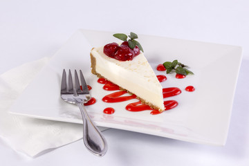 Atlanta cheesecake with strawberries