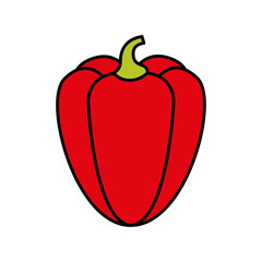 peppers fresh vegetable isolated icon vector illustration design