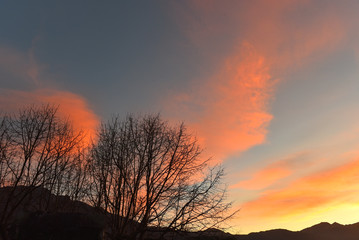 Fototapeta premium Tramonto autunnale