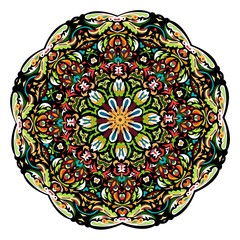 Mandala mit Pflanzenmotiv