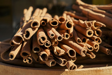 Obraz na płótnie Canvas Sticks of cinnamon