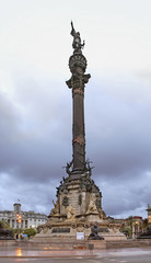 Fototapeta na wymiar Columbus monument in Barcelona. Spain