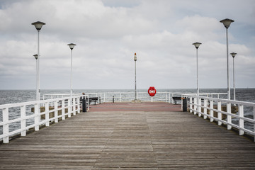 Fototapeta premium Pier in City Gdansk - Poland