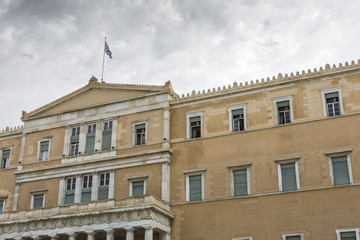 Fototapeta na wymiar The Greek parliament, Athens