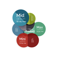 Business circle infographic banner template