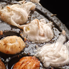 Kanom Babin (Thai traditional dessert). Thai street food at local market in Thailand