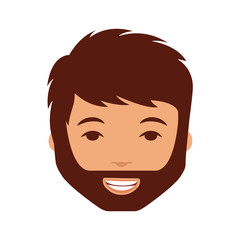 young man avatar character vector illustration design