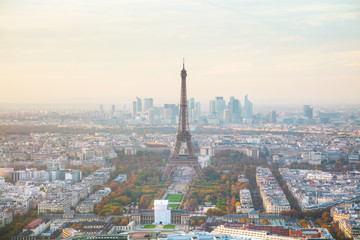 Fototapeta premium Widok z lotu ptaka na Paryż