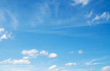 Beautiful cloudscape over horizon.