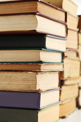 Old antique books background