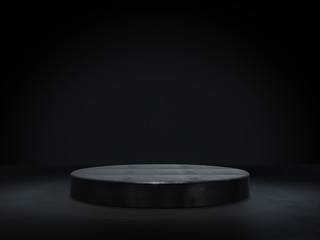 Product showcase spotlight background.3D rendering
